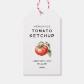 Eigene Tomate Ketchup-Geschenketikett Geschenkanhänger (Vorderseite)
