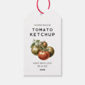 Eigene Tomate Ketchup-Geschenketikett Geschenkanhänger (Vorderseite)