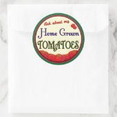 Eigene Tomaten Retro Gardener Slogan Aufkleber (Tasche)