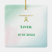 Eigene Transplantation Neues Leben Keramikornament (Rückseite)