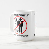 Eigene und betriebene Funny Mug Kaffeetasse (Vorderseite Links)
