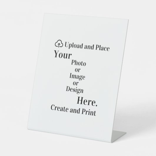 Eigene Unterschrift Design oder Foto Upload Sockelschild (Vorderseite)