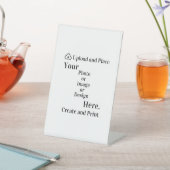 Eigene Unterschrift Design oder Foto Upload Sockelschild (In SItu)