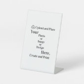 Eigene Unterschrift Design oder Foto Upload Sockelschild (Vorderseite)