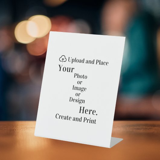 Eigene Unterschrift Design oder Foto Upload Sockelschild