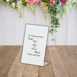 Eigene Unterschrift Design oder Foto Upload Sockelschild