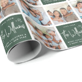 Eigene Unterschrift für Elegant-Foto-Familienname Geschenkpapier (Rolleneckpunkt)