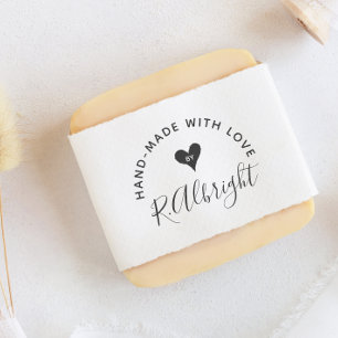 Eigene Unterschrift "Handgefertigt mit Liebe von" Gummistempel