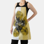 Eigene Unterschrift Name Golden Autumnal Floral Schürze (InSitu)