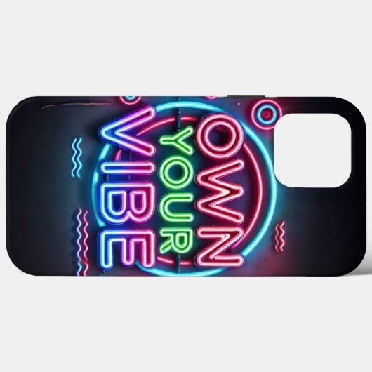 Eigene Vibe - Neon iPhone Case (Rückseite (Horizontal))
