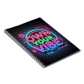 Eigene Vibe - Neon Spiral Notebook Notizblock (Rechte Seite)