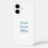 Eigene Vibe - Stilvolles iPhone 16 Back Case (Rückseite)