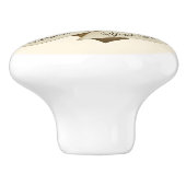 Eigene Vintage Äpfel Retro Frucht Alte Schule Keramikknauf (Seitenansicht)