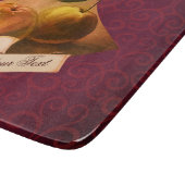 Eigene Vintage Äpfel Retro Frucht Alte Schule Schneidebrett (Ecke)