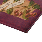Eigene Vintage Kirschen Retro Frucht Alte Schule Schneidebrett (Ecke)