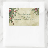 Eigene Vintage Stilholz im Gold-Hintergrund Rechteckiger Aufkleber (Tasche)