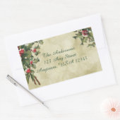 Eigene Vintage Stilholz im Gold-Hintergrund Rechteckiger Aufkleber (Umschlag)