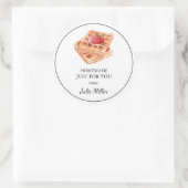 Eigene Waffelmarke Runder Aufkleber (Tasche)