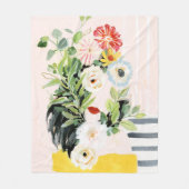 Eigene Wege wachsen Fleecedecke (Vorderseite)