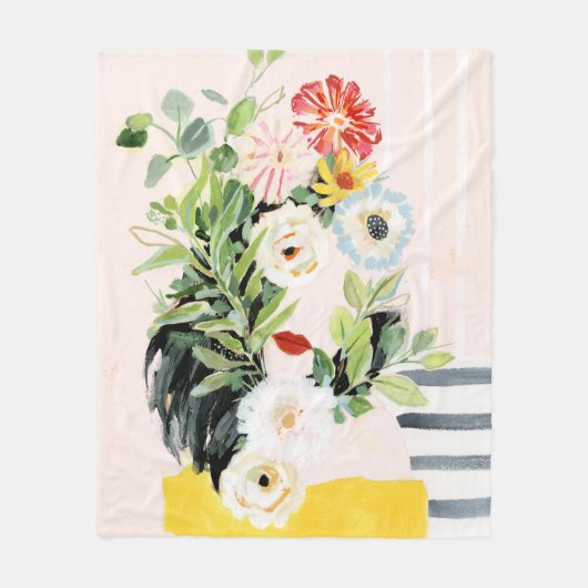 Eigene Wege wachsen Fleecedecke (Vorderseite)