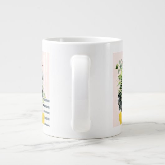 Eigene Wege wachsen Jumbo-Tasse (Rückseite)