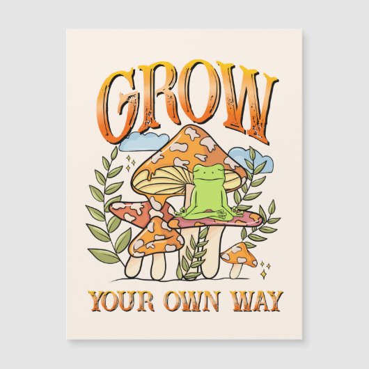 Eigene Wege wachsen Magnetkarte (Vorderseite)