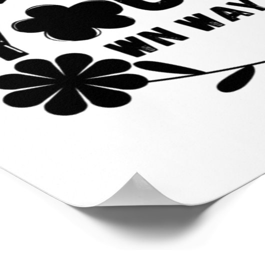 Eigene Wege wachsen Poster (Ecke)