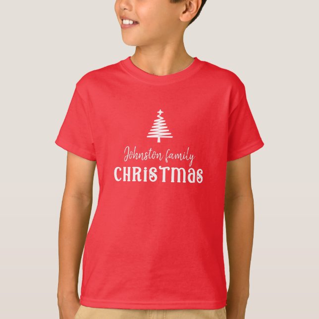 Eigene Weihnachtsbaumkinder T-Shirt (Vorderseite)