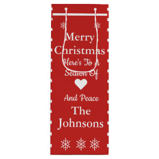 Eigene Weihnachtsgeschenktasche Geschenktüte Für Weinflaschen