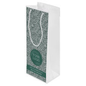 Eigene Weinbeutel mit Firmenlogo Geschenktüte Für Weinflaschen (Rückseite Schrägansicht)