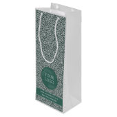 Eigene Weinbeutel mit Firmenlogo Geschenktüte Für Weinflaschen (Rückseite Schrägansicht)
