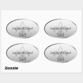 Eigene Weinetiketten, die Sie individuell gestalte Ovaler Aufkleber (Blatt)