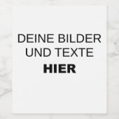 Eigene Weinetiketten gestalten Weinetikett (Einzelnes Label)