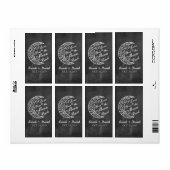 Eigene Weinetiketten "Liebe zum Mond und zurück" (Vorne)