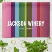 Eigene Weinflaschen Moderner Stil Geschirrtuch (Gefaltet)