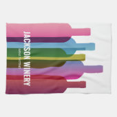 Eigene Weinflaschen Moderner Stil Geschirrtuch (Horizontal)