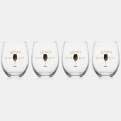 Eigene Weinsorte Bar Trinken Stemless Weingläser Weinglas Ohne Stiel (Vorderseite)
