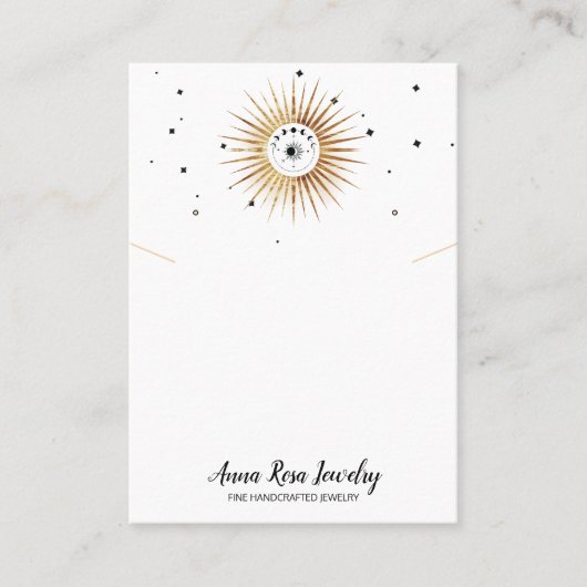 *~* Eigene WEISSE QR Logo-Schmuckkollektion Visitenkarte (Vorderseite)