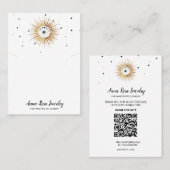 *~* Eigene WEISSE QR Logo-Schmuckkollektion Visitenkarte (Vorne/Hinten)