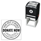 Eigene Wohltätigkeit und Briefmarke aus Kautschuk Permastempel (Beispiel)