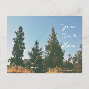 Eigenen Text Motorrad Motorrad Landschaft Postkart Postkarte