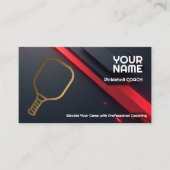 Eigenen Text, Precision Play Pickleball-Trainer Visitenkarte (Vorderseite)
