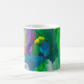 Eigener abstrakter Hintergrund. abstrakt,Acryl,ar Kaffeetasse (Mittel)