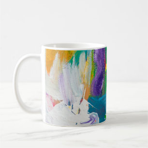 Eigener abstrakter Hintergrund. abstrakt,Acryl,ar Kaffeetasse
