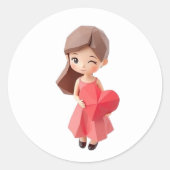 Eigener Aufkleber, der bei jeder Gelegenheit onlin Runder Aufkleber (Vorderseite)