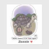 Eigener Aufkleber für mein Zimmer (Blatt)