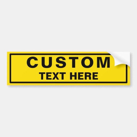 Eigener Autoaufkleber (Vorne)