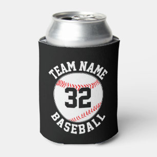Eigener Baseball-Lüfter Teamname und Spielernummer Dosenkühler