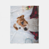 Eigener, bester Hund je modern, einfach und gemütl Fleecedecke (Vorderseite)