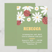 Eigener Blumengeburt Einladung (Vorne/Hinten)